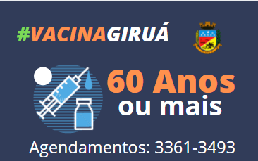 Giruá amplia vacinação para pessoas de 60 anos